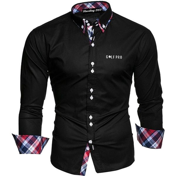 men's casual shirts dingshite cotton blends men long sleeve double collar shirt , fashion printed business ., White;black
men's casual shirts dingshite cotton blends men long sleeve double collar shirt , fashion printed business ., White;black