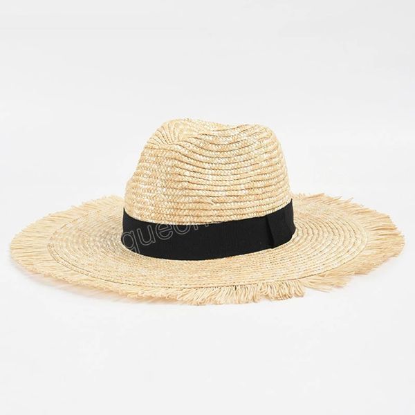 women big brim straw hat with fringed edge ladies sunshade beach hat summer uv protection sun hats panama hats wholesale, Blue;gray
women big brim straw hat with fringed edge ladies sunshade beach hat summer uv protection sun hats panama hats wholesale, Blue;gray