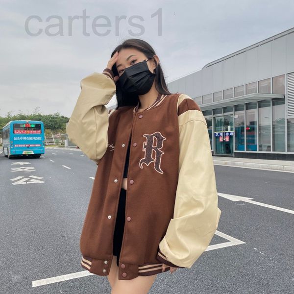 women's jackets designer american brown couple baseball jacket winter plush thickened new korean loose jacket r9my, Black;brown
women's jackets designer american brown couple baseball jacket winter plush thickened new korean loose jacket r9my, Black;brown
