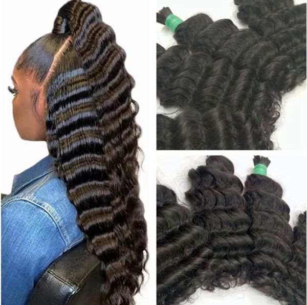 a no weft deep wave unprocessed brazillian 100% human hair bulk natural black 3pcs lot
a no weft deep wave unprocessed brazillian 100% human hair bulk natural black 3pcs lot