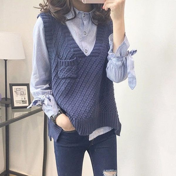 striped pocket knitted sweater vest women casual loose vneck irregular vest jacket female spring korean version pullover y201128, Black;white
striped pocket knitted sweater vest women casual loose vneck irregular vest jacket female spring korean version pullover y201128, Black;white