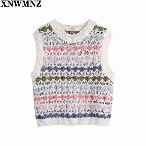 xnwmnz women fashion hollow out cropped knitted vest sweater lady o neck sleeveless casual slim crop pullover female 210513, Black;white
xnwmnz women fashion hollow out cropped knitted vest sweater lady o neck sleeveless casual slim crop pullover female 210513, Black;white