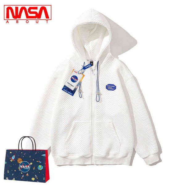 hoodies sweatshirts designer hoodie nasa co branded simple pure color cardigan hooded sweater men women spring autumn trend casual couple cl, Black
hoodies sweatshirts designer hoodie nasa co branded simple pure color cardigan hooded sweater men women spring autumn trend casual couple cl, Black
