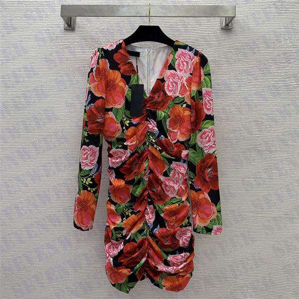 womens v neck dresses flower print long sleeve slim hip wrap dress smocked designer tight skirts for party nightclub, Black;gray
womens v neck dresses flower print long sleeve slim hip wrap dress smocked designer tight skirts for party nightclub, Black;gray