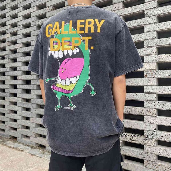 designer gallerydepts t-shirts 22ss vintage wash used cartoon monster high street round neck loose short sleeve t-shirt fashion, White;black
designer gallerydepts t-shirts 22ss vintage wash used cartoon monster high street round neck loose short sleeve t-shirt fashion, White;black
