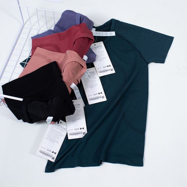 classic lulu fashion tight yoga t shirts brand short sleeve women gym fitness sportswear vest workout sports t-shirts lu tees l6k2, White
classic lulu fashion tight yoga t shirts brand short sleeve women gym fitness sportswear vest workout sports t-shirts lu tees l6k2, White