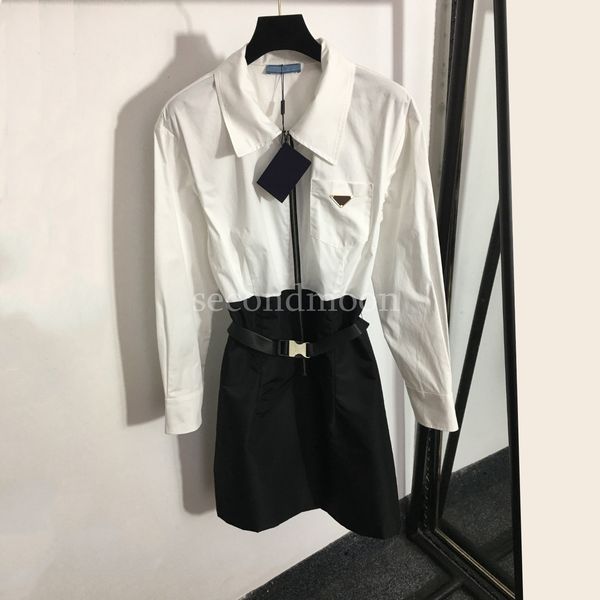 long sleeve triangle badge designer patchwork casual spring summer clothing, Black;gray
long sleeve triangle badge designer patchwork casual spring summer clothing, Black;gray