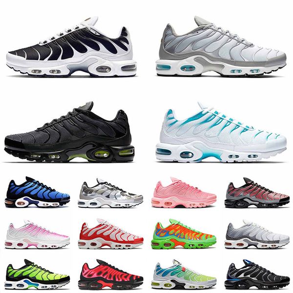 shoes tn plus 12 oreo smoke grey triple black men blue fury sneakers 36-46
