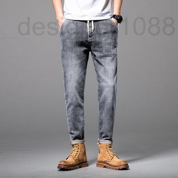 men's jeans designer 2022 new grey jeans men's fashion brand slim fit small feet elastic middle waist youth long pants men s2kb, Blue
men's jeans designer 2022 new grey jeans men's fashion brand slim fit small feet elastic middle waist youth long pants men s2kb, Blue