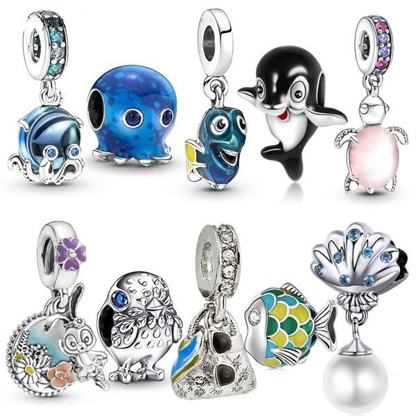 fits pandora bracelets 20pcs cartoon fish turtle dolphin ocs silver charms bead pendant wholesale diy european sterling necklace jewelry wom, Black
fits pandora bracelets 20pcs cartoon fish turtle dolphin ocs silver charms bead pendant wholesale diy european sterling necklace jewelry wom, Black