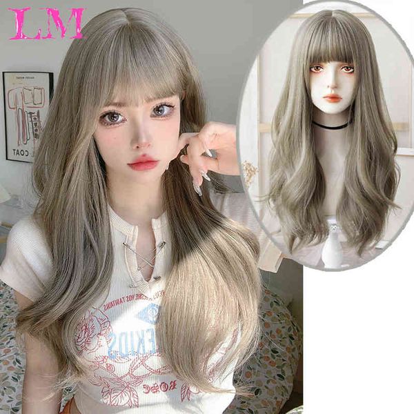 long straight synthetic wigs ombre brown gray wig with bangs for women cosplay lolita daily party heat resistant fiber 220712, Black;brown
long straight synthetic wigs ombre brown gray wig with bangs for women cosplay lolita daily party heat resistant fiber 220712, Black;brown
