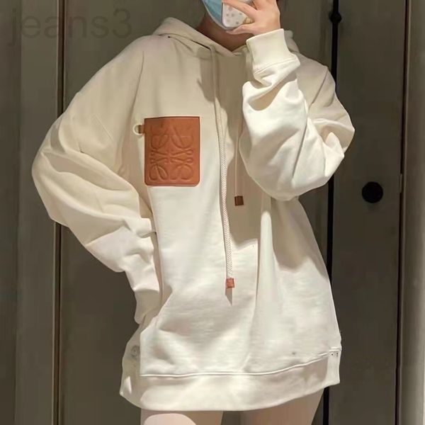 women's hoodies & sweatshirts designer lo * 21 new leather contrast stitching pocket drawcord long sleeve hooded loose sweater jacket w, Black
women's hoodies & sweatshirts designer lo * 21 new leather contrast stitching pocket drawcord long sleeve hooded loose sweater jacket w, Black