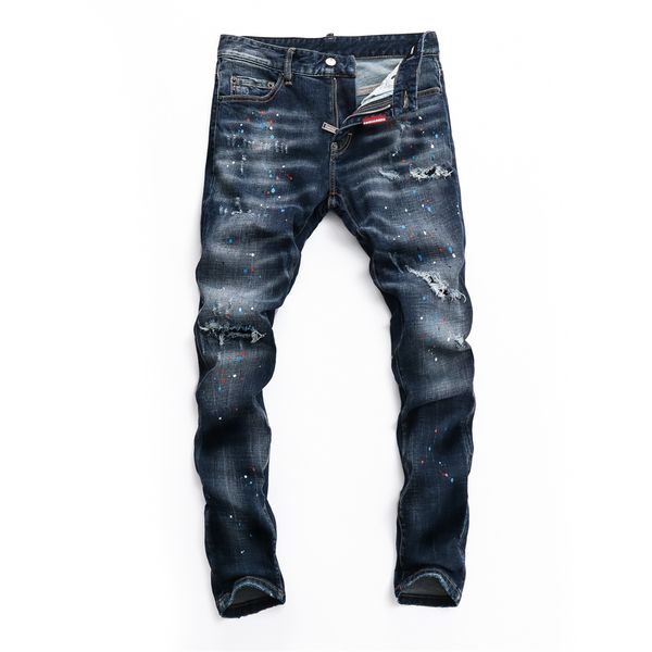 20ss mens designer jeans distressed ripped biker slim fit motorcycle denim for men s fashion jean mans pants pour hommes, Blue
20ss mens designer jeans distressed ripped biker slim fit motorcycle denim for men s fashion jean mans pants pour hommes, Blue