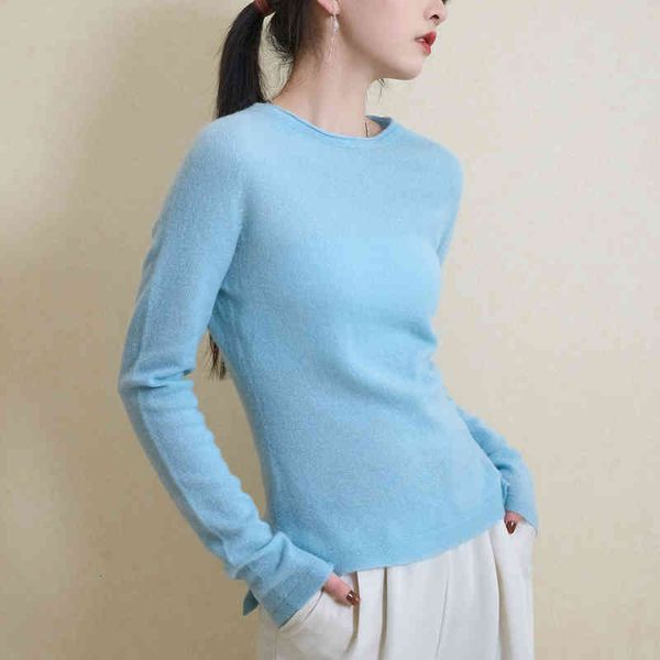 women's knits tees broken size pure cashmere fluffy sweater women's casual style bottomed round neck, White
women's knits tees broken size pure cashmere fluffy sweater women's casual style bottomed round neck, White