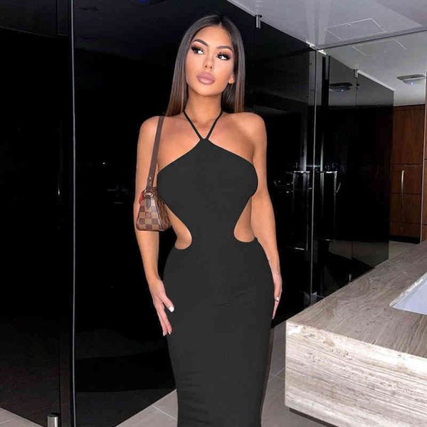 nxy wedding dresses party dress cryptographic 2022 summer halter maxi dress for women elegant sleeveless backless club cutout bandage dresse, White;black
nxy wedding dresses party dress cryptographic 2022 summer halter maxi dress for women elegant sleeveless backless club cutout bandage dresse, White;black