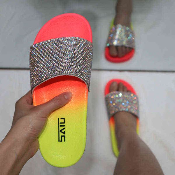 women fashion slippers shoes woman ladies slides sandals summer bling beach female slippers slides flip flops flat shoes y220719, Black
women fashion slippers shoes woman ladies slides sandals summer bling beach female slippers slides flip flops flat shoes y220719, Black