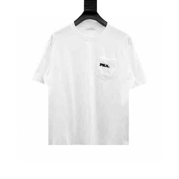 women's t-shirt p family ceiling version chest pocket toothbrush embroidered short sleeves focus on high-end cocoa, White
women's t-shirt p family ceiling version chest pocket toothbrush embroidered short sleeves focus on high-end cocoa, White
