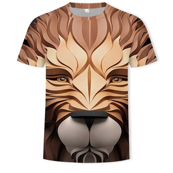 men's t-shirts crazy lion 3d print t-shirt men 2022 summer o neck short sleeve tees style male clothes, White;black
men's t-shirts crazy lion 3d print t-shirt men 2022 summer o neck short sleeve tees style male clothes, White;black