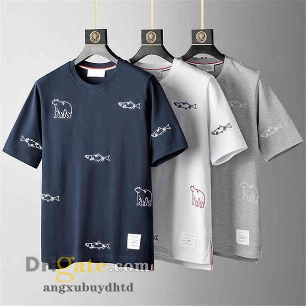 trendy design luxury trendy tee half sleeve fish bear animal embroidery cotton summer round neck short sleeve t-shirt casual fashion men, White;black
trendy design luxury trendy tee half sleeve fish bear animal embroidery cotton summer round neck short sleeve t-shirt casual fashion men, White;black
