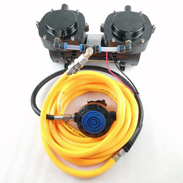 dp70b 160w diving compressor pump for third lung serface hookah diving system with hose and regulator
dp70b 160w diving compressor pump for third lung serface hookah diving system with hose and regulator