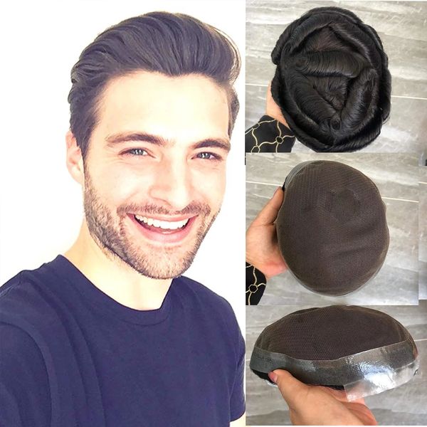 men's wig human hair breathable lace toupee for men french lace pu hairpieces 8x10 remy natural hairline replacement system #1b color 8, Black
men's wig human hair breathable lace toupee for men french lace pu hairpieces 8x10 remy natural hairline replacement system #1b color 8, Black