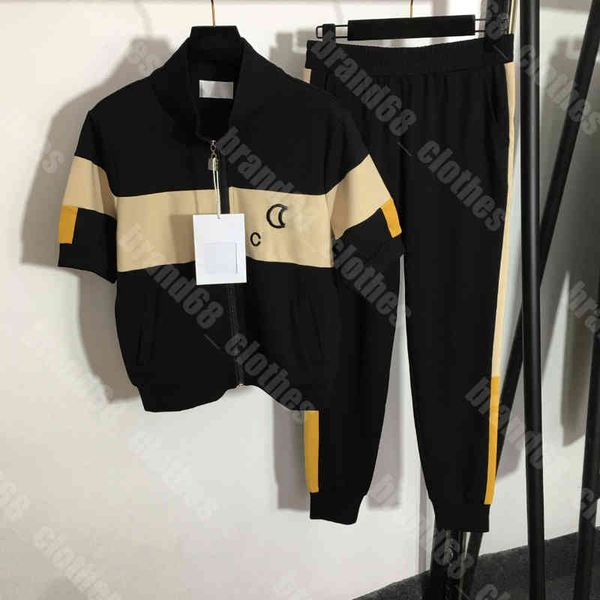 latest summer women tracksuit fashion trend luxury zipper short sleeve pants two piece ch..el brand casual trousers jakket set 5a designer w, White
latest summer women tracksuit fashion trend luxury zipper short sleeve pants two piece ch..el brand casual trousers jakket set 5a designer w, White
