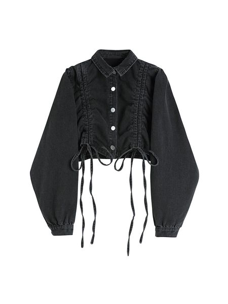 denim woman jacket winter 2022 jean jacket long sleeve turn-down collar lace up female outerwear fall loose korean fashio, Black;brown
denim woman jacket winter 2022 jean jacket long sleeve turn-down collar lace up female outerwear fall loose korean fashio, Black;brown