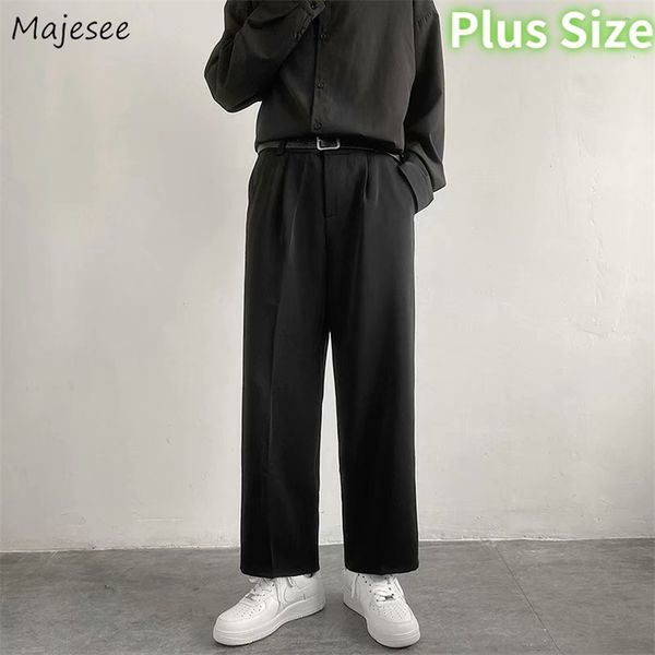 men black casual pants straight anklelength wide leg drape streetwear loose mens trousers plus size s3xl autumn pantalones 220705
men black casual pants straight anklelength wide leg drape streetwear loose mens trousers plus size s3xl autumn pantalones 220705
