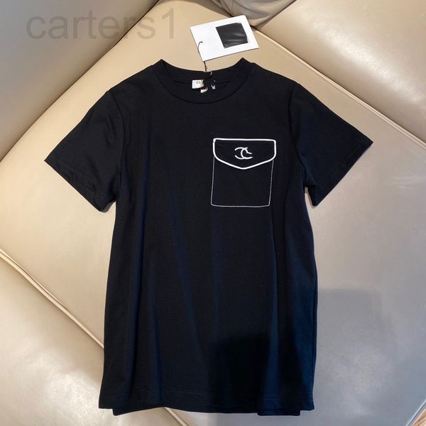 women's t-shirt designer french celebrity temperament small fragrance 2021 pocket embroidery fashion loose and thin versatile round nec, White
women's t-shirt designer french celebrity temperament small fragrance 2021 pocket embroidery fashion loose and thin versatile round nec, White