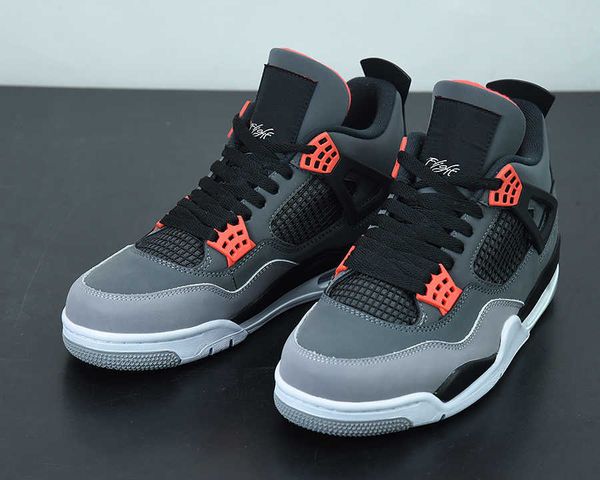 2022 release jumpman 4 infrared basketball shoes 4s dark grey/infrared 23-black-cement grey women men outdoor sneakers with box
2022 release jumpman 4 infrared basketball shoes 4s dark grey/infrared 23-black-cement grey women men outdoor sneakers with box