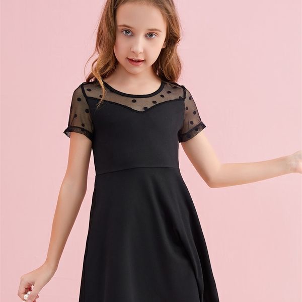 girls contrast dobby mesh dress she, Red;yellow
girls contrast dobby mesh dress she, Red;yellow