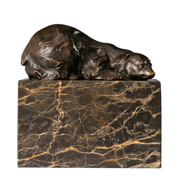 bronze brown bear sculpture animal statue figurine small home decor gorgeous detailed art marble base, Silver
bronze brown bear sculpture animal statue figurine small home decor gorgeous detailed art marble base, Silver