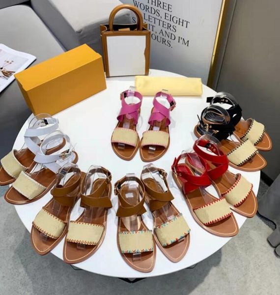 luxury designer embroidered women beach sandals flat bottom cross lacing flip flops leather summer outdoor fashion sandal, Black
luxury designer embroidered women beach sandals flat bottom cross lacing flip flops leather summer outdoor fashion sandal, Black