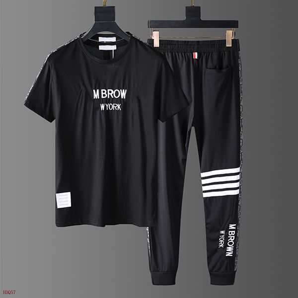 22ss men's new t shirt summer short sleeve black trousers cotton sportswear suit street couple m-3xl, White;black
22ss men's new t shirt summer short sleeve black trousers cotton sportswear suit street couple m-3xl, White;black
