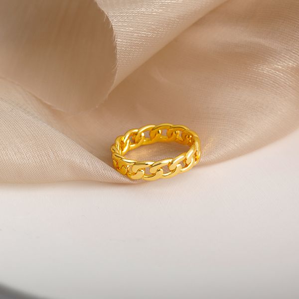 delicate stainless steel chain rings for men retro handmade gothic hip hop twisted creative couples women finger jewelry gifts 220716, Slivery;golden
delicate stainless steel chain rings for men retro handmade gothic hip hop twisted creative couples women finger jewelry gifts 220716, Slivery;golden
