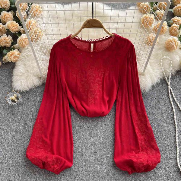 women's blouses & shirts chic french printed embroidered shirt women's 2022 national style design sense of niche bubble sleeve sy4, White
women's blouses & shirts chic french printed embroidered shirt women's 2022 national style design sense of niche bubble sleeve sy4, White