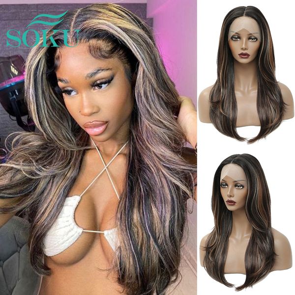 highlight lace front wig natural wavy synthetic hair medium length wigs middle part natural hair lace wig for black womenfactory direct
highlight lace front wig natural wavy synthetic hair medium length wigs middle part natural hair lace wig for black womenfactory direct