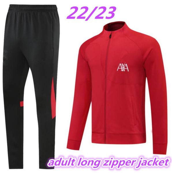 22 23 tracksuit long sleeve soccer diogo alexander arnold 2022 2023 men football training suit set long zipper jacket, Black
22 23 tracksuit long sleeve soccer diogo alexander arnold 2022 2023 men football training suit set long zipper jacket, Black