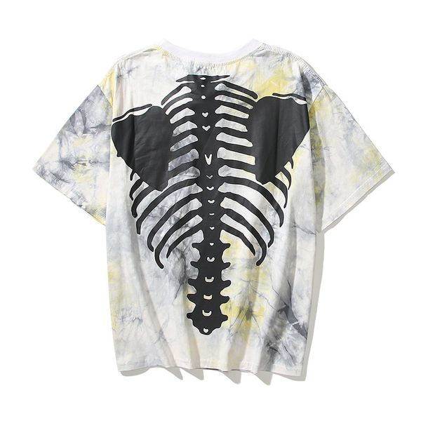 tie dye tees oversized shirt skeleton print short sleeve fashion cotton t shirts, White;black
tie dye tees oversized shirt skeleton print short sleeve fashion cotton t shirts, White;black