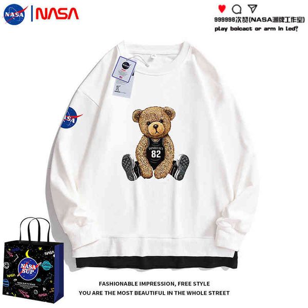 nasa couple bear sweater men's 2022 new spring and wo fashion round neck shirt men's wear, Black
nasa couple bear sweater men's 2022 new spring and wo fashion round neck shirt men's wear, Black