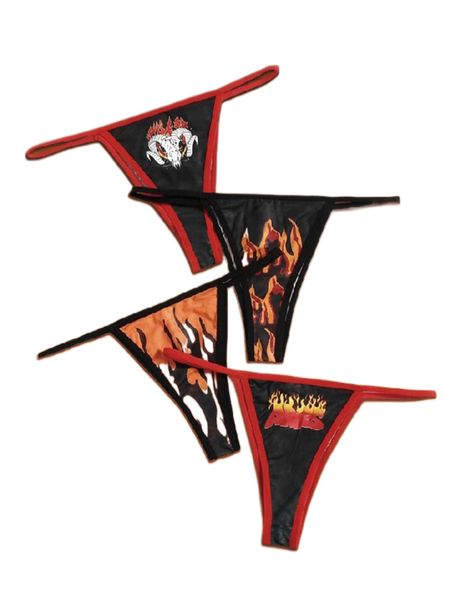 romwe x juandamurai starsalign aries 4pack fire print panty set 31ok#, Black;red
romwe x juandamurai starsalign aries 4pack fire print panty set 31ok#, Black;red