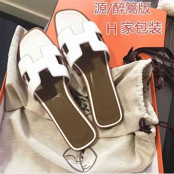 designer slippers herme high version of h family slippers women's leather with flat bottom casual sandals f3dz, Black
designer slippers herme high version of h family slippers women's leather with flat bottom casual sandals f3dz, Black