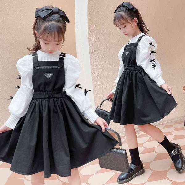 teenage clothes white bowtie shirt+jumpsuit dress 2pcs kids clothes suit for girls spring casual girls clothes aa220316
teenage clothes white bowtie shirt+jumpsuit dress 2pcs kids clothes suit for girls spring casual girls clothes aa220316
