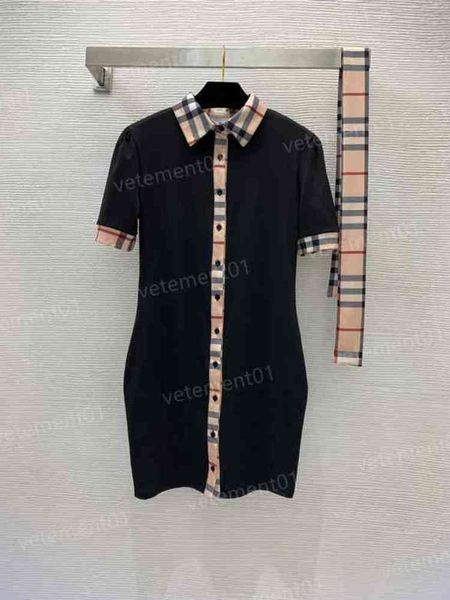 womens designer dresses classic plaid stitching hip short-sleeved polo dress casual long dress for women clothing size s-xxl 0912, Black;gray
womens designer dresses classic plaid stitching hip short-sleeved polo dress casual long dress for women clothing size s-xxl 0912, Black;gray