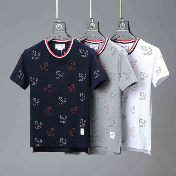 brun tb short sleeve crew neck t-shirt college style gray black blue classic designer outdoor leisure high street pure cotton men and women, White;black
brun tb short sleeve crew neck t-shirt college style gray black blue classic designer outdoor leisure high street pure cotton men and women, White;black