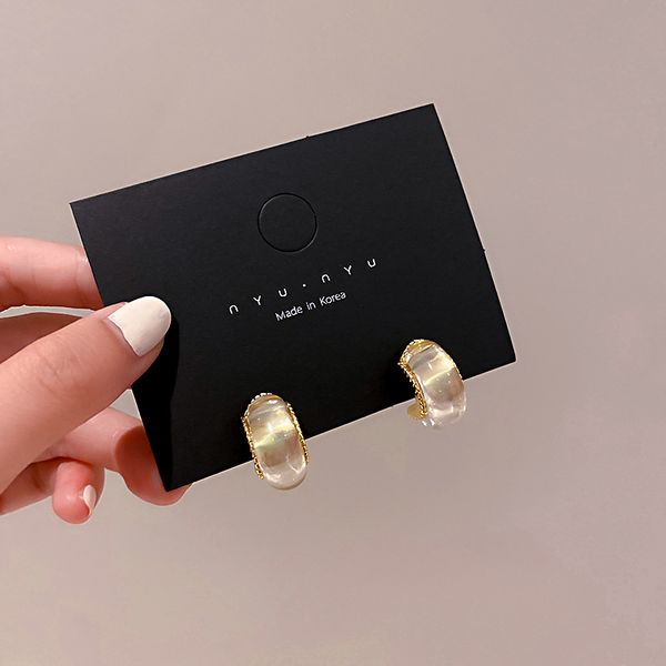 925 silver needle korean dongdaemun fashion new personalized c- shaped opal stone ear studs earrings selling temperament earrings women, Golden
925 silver needle korean dongdaemun fashion new personalized c- shaped opal stone ear studs earrings selling temperament earrings women, Golden