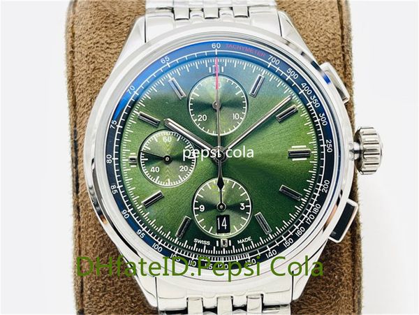 new men's watches premier series 1884 42mm automatic mechanical watch 904l gf factory made eta7750 movement sapphire fashion diving wri, Slivery;brown
new men's watches premier series 1884 42mm automatic mechanical watch 904l gf factory made eta7750 movement sapphire fashion diving wri, Slivery;brown