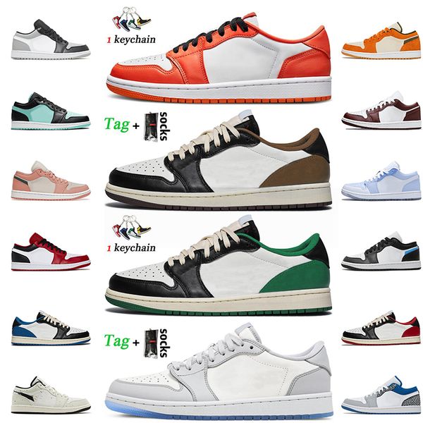 wholesale 2022 women mens 1s low basketball shoes fashion jumpman 1 cactus jack dark mocha green starfish wolf grey fog black university blu, White;red
wholesale 2022 women mens 1s low basketball shoes fashion jumpman 1 cactus jack dark mocha green starfish wolf grey fog black university blu, White;red