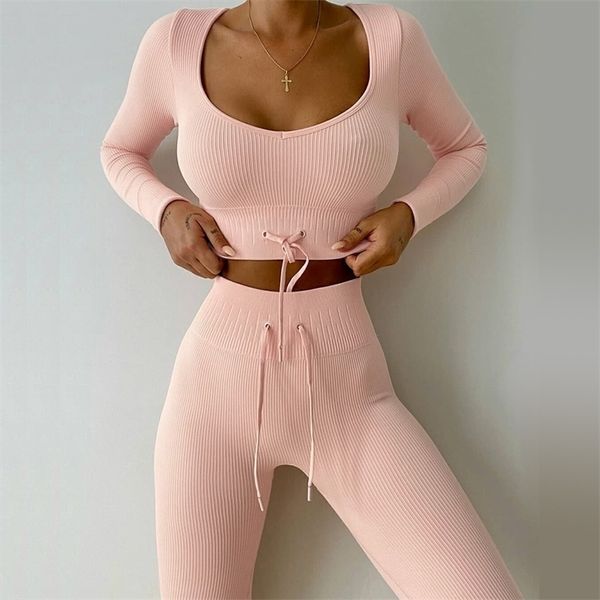seamless yoga clothing set workout clothes for women crop long sleeve suit high waist running leggings gym 220330, Gray
seamless yoga clothing set workout clothes for women crop long sleeve suit high waist running leggings gym 220330, Gray