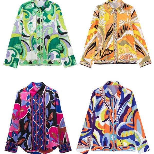 traf print blouses women retro button up shirts woman summer holiday casual female long sleeve collared shirt 220810, White
traf print blouses women retro button up shirts woman summer holiday casual female long sleeve collared shirt 220810, White